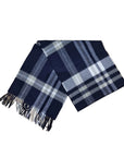 Dalcielo Striped/Check Alpaca Scarf