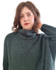 Little Alpaca Suri Oversized Mock Neck Sweater