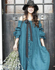 A gorgeous detailed french linen button bluson dress by Lorena Laing. Made in Melbourne featuring stunning french linen and the unique styling a signature of the Lorena Laing look.