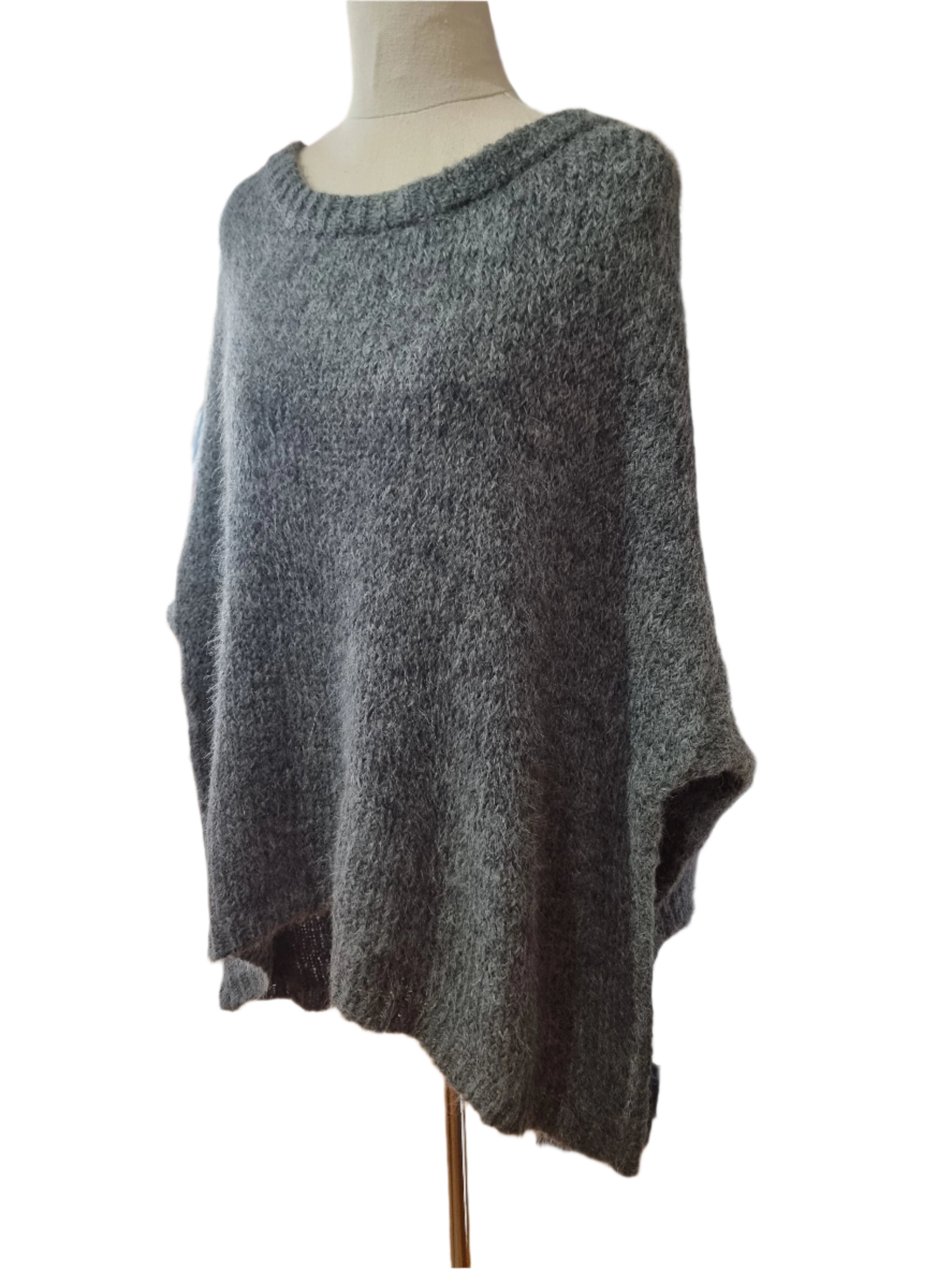 Little Alpaca Slouchy Crew Suri Alpaca Sweater