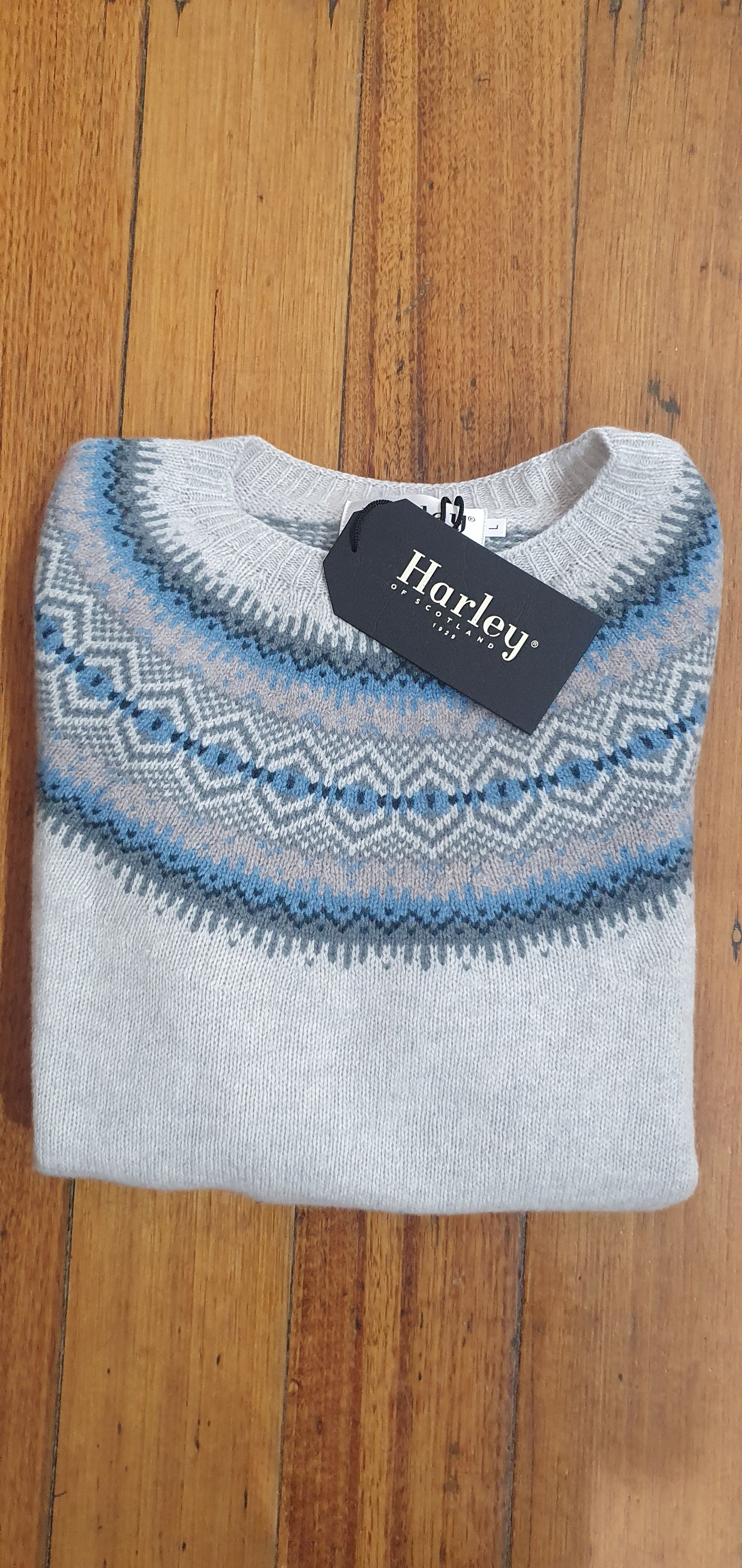 Harley of Scotland Lambs Wool Sweater