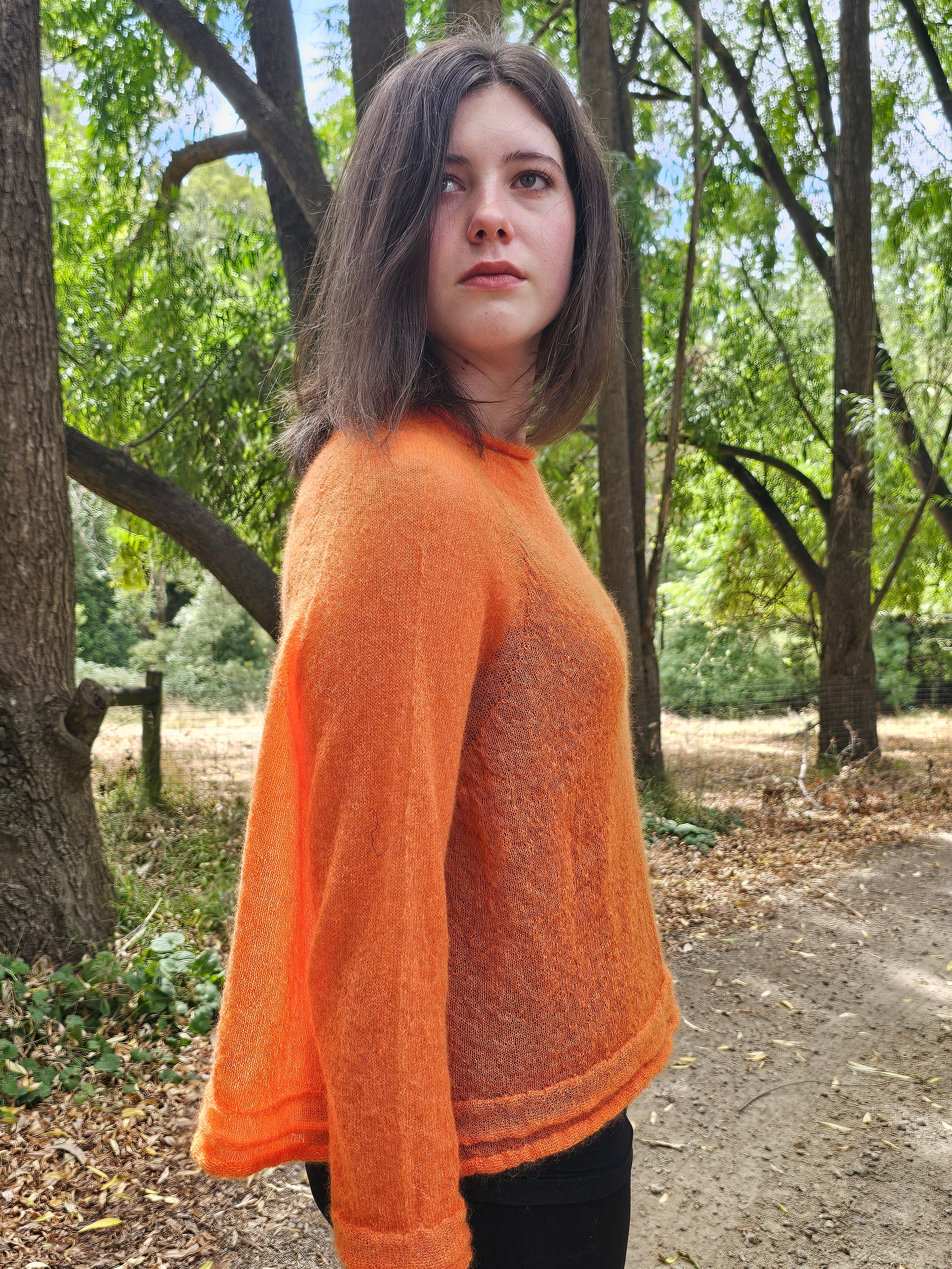 Luna Sheer Mohair Raglan