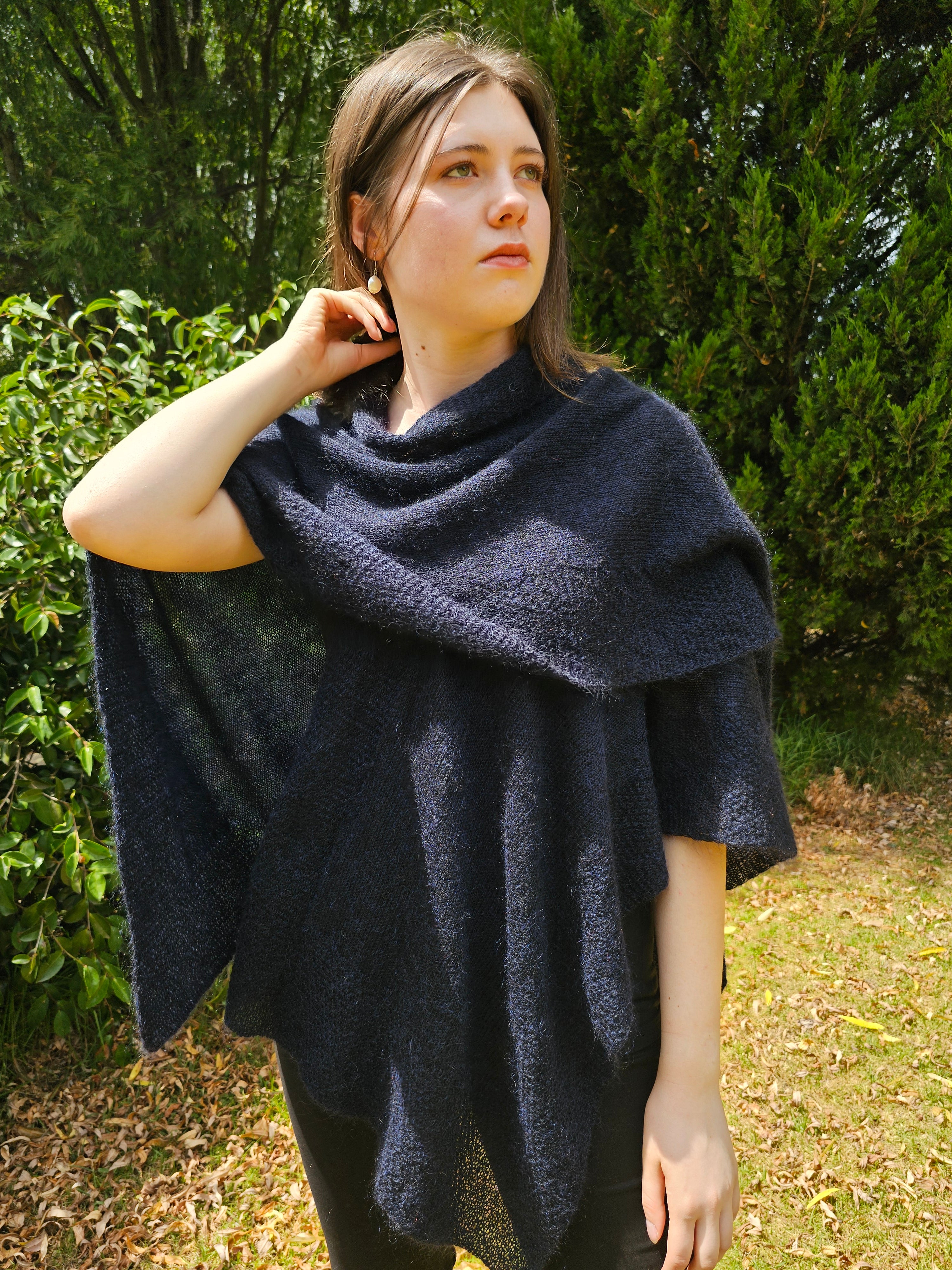 Luna Mohair Split Wrap