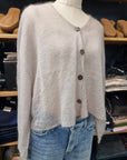 Luna Mohair Sheer-Crop Cardigans