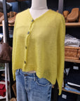 Luna Mohair Sheer-Crop Cardigans