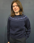 Harley Of Scotland Fair Isle Snow White Sweater