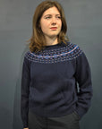 Harley Of Scotland Fair Isle Snow White Sweater