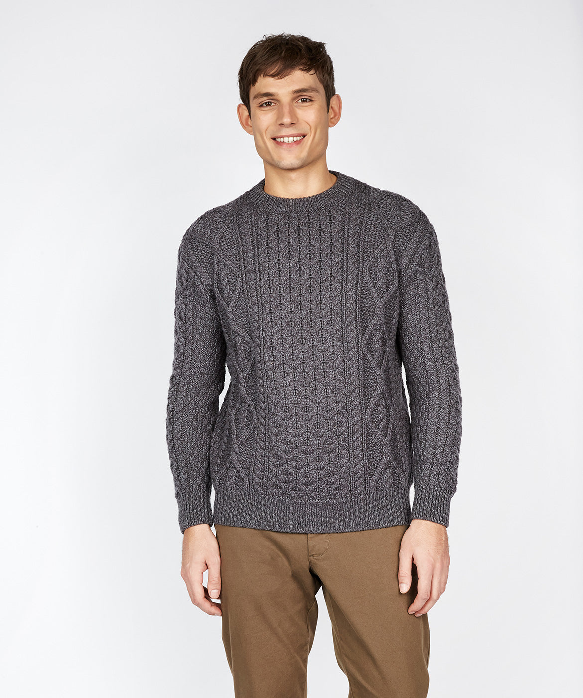 Irelands Eye Classic Aran Crew Sweater