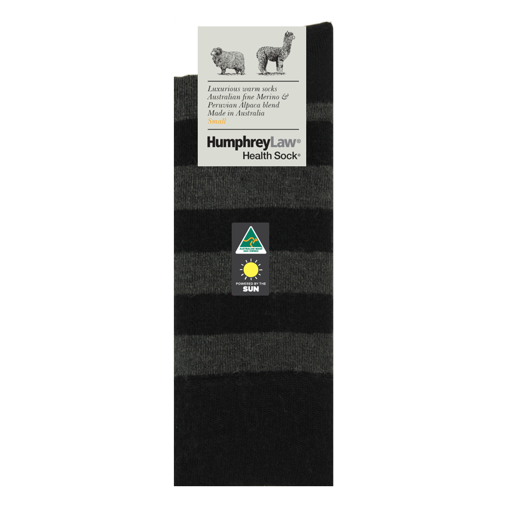 Humphrey Law Alpaca & Merino Stripey Socks