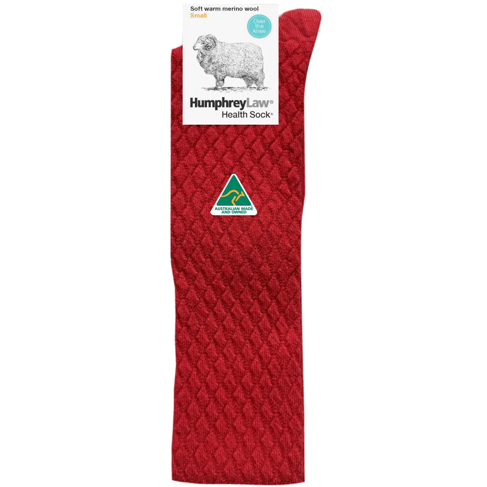 Humphrey Law Quilted Merino over the knee socks