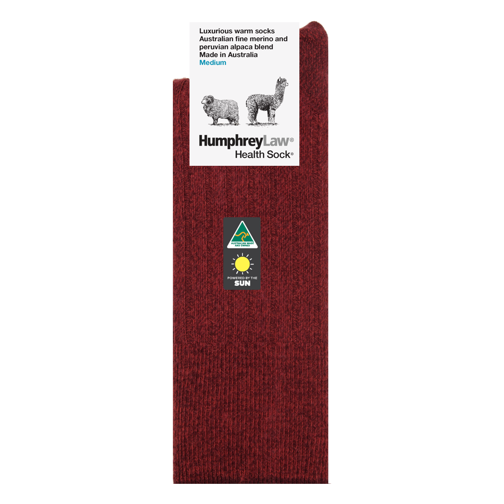 Humphrey Law Ribbed Alpaca Merino Health Socks