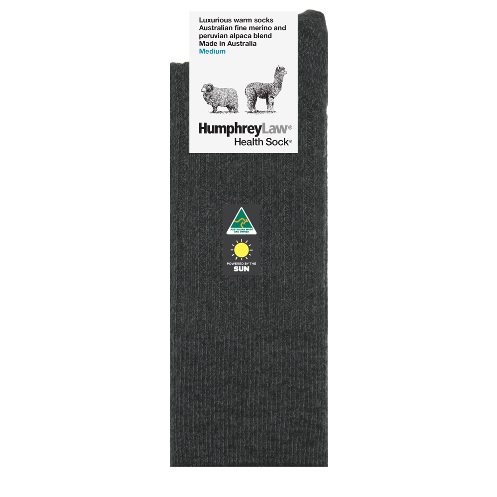 Humphrey Law Ribbed Alpaca Merino Health Socks