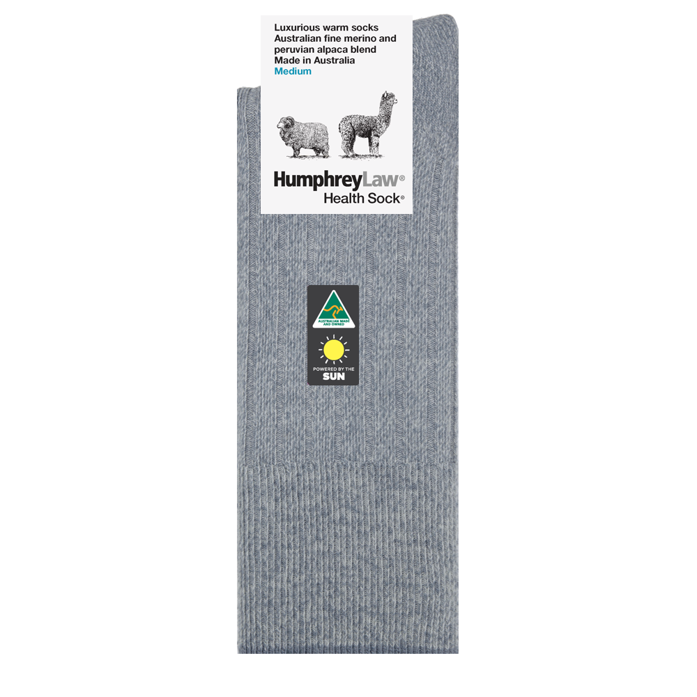 Humphrey Law Ribbed Alpaca Merino Health Socks
