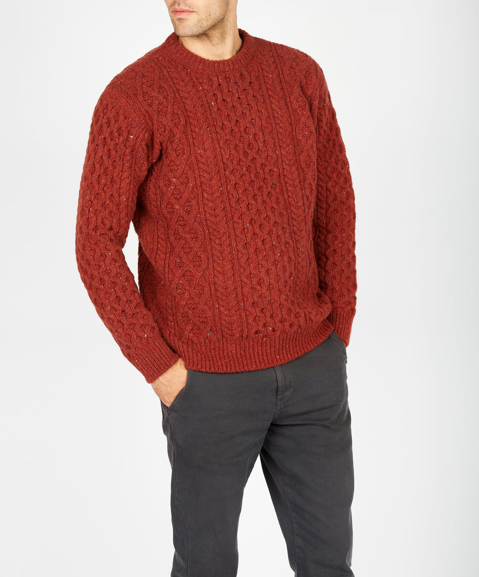 IrelandsEye Carraig Luxe Aran Sweater