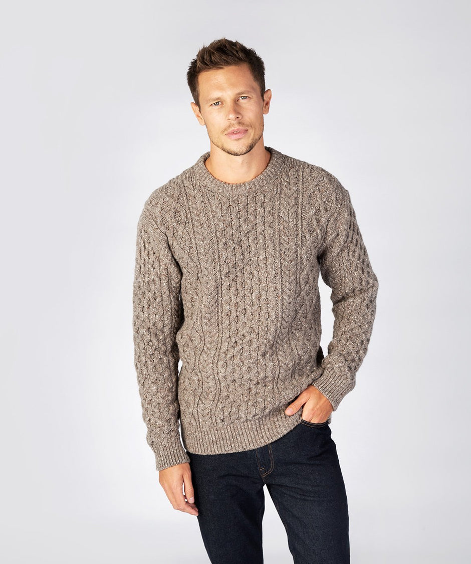IrelandsEye Carraig Luxe Aran Sweater
