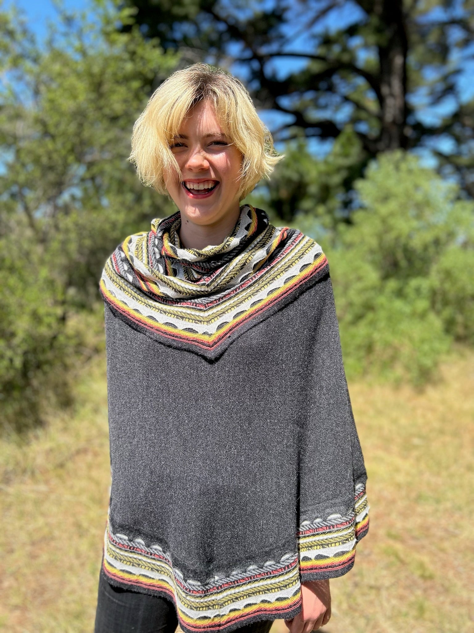 Little Alpaca Aztec Poncho