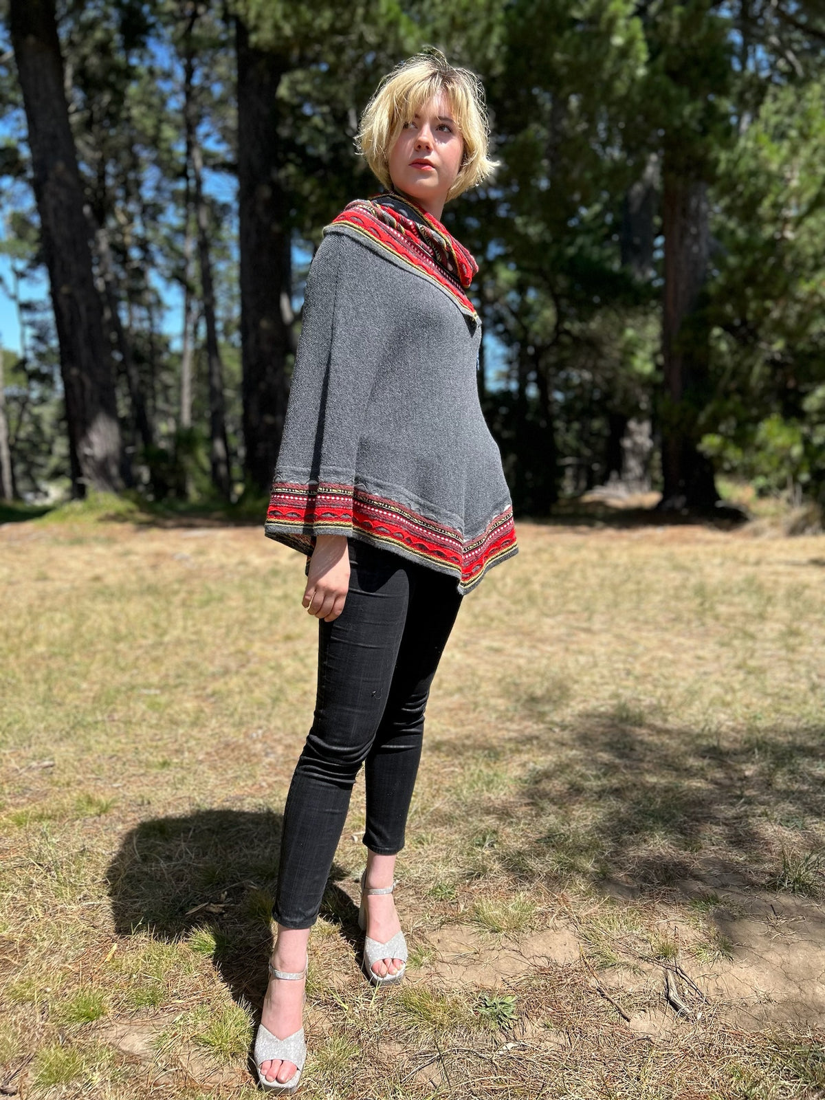 Little Alpaca Aztec Poncho