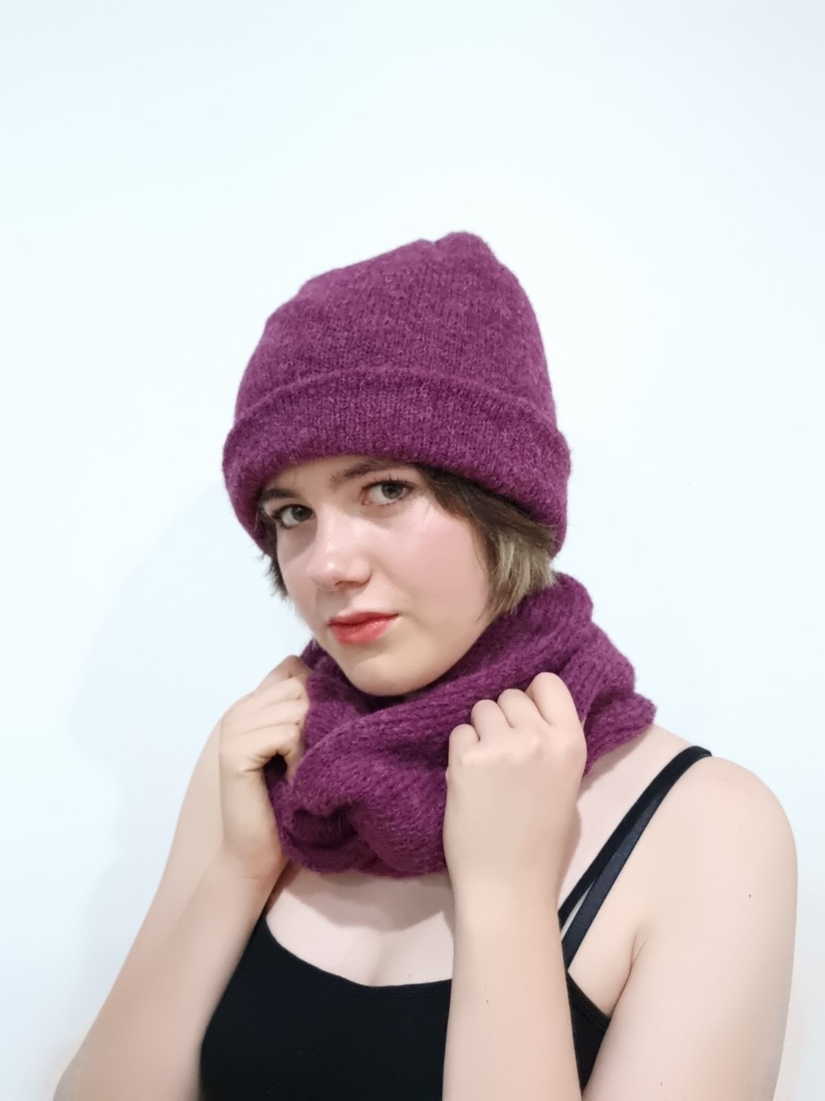 Little Alpaca infinite Loop Alpaca Scarf