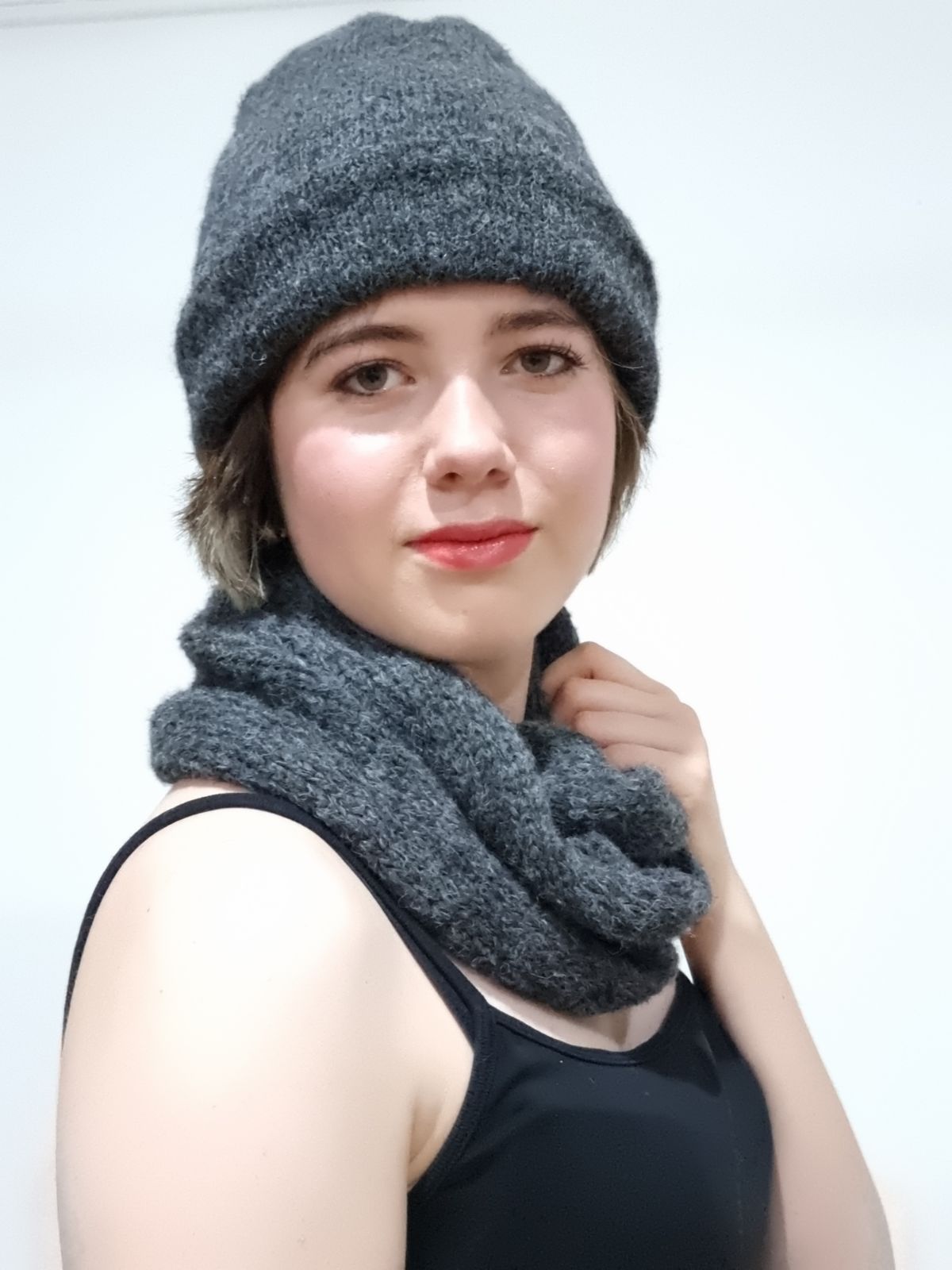 Little Alpaca infinite Loop Alpaca Scarf