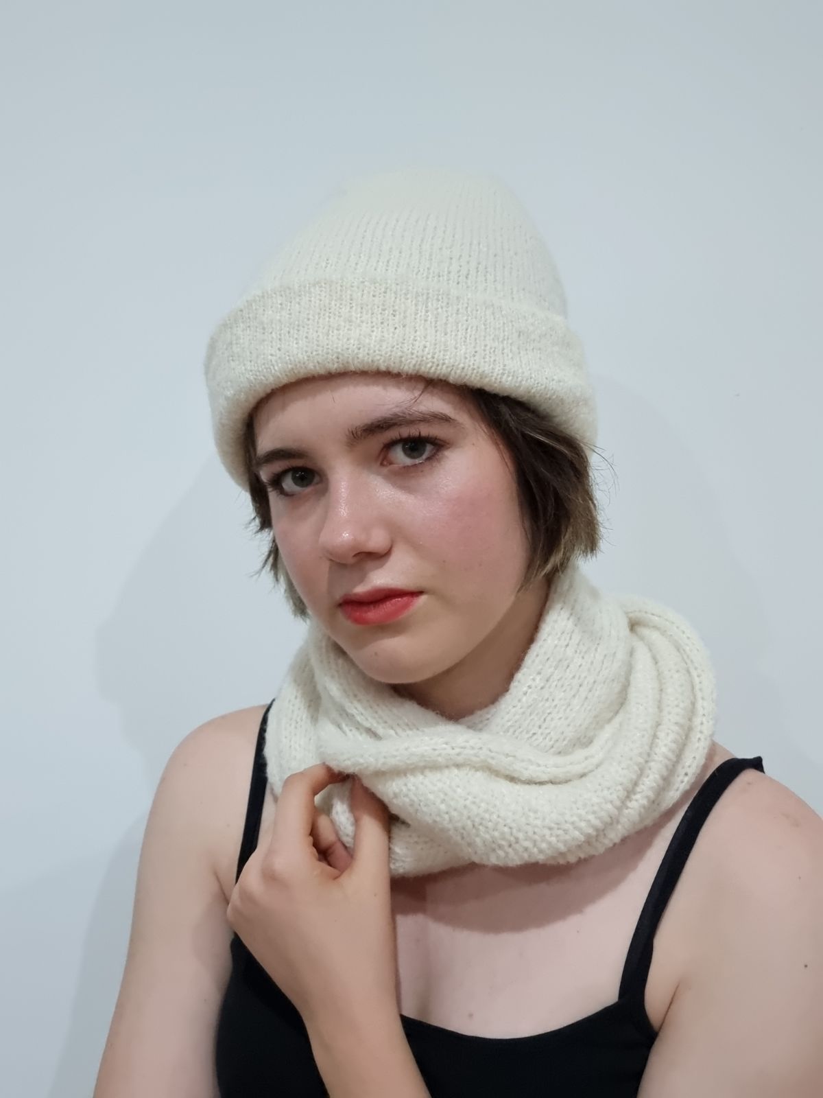 Little Alpaca infinite Loop Alpaca Scarf