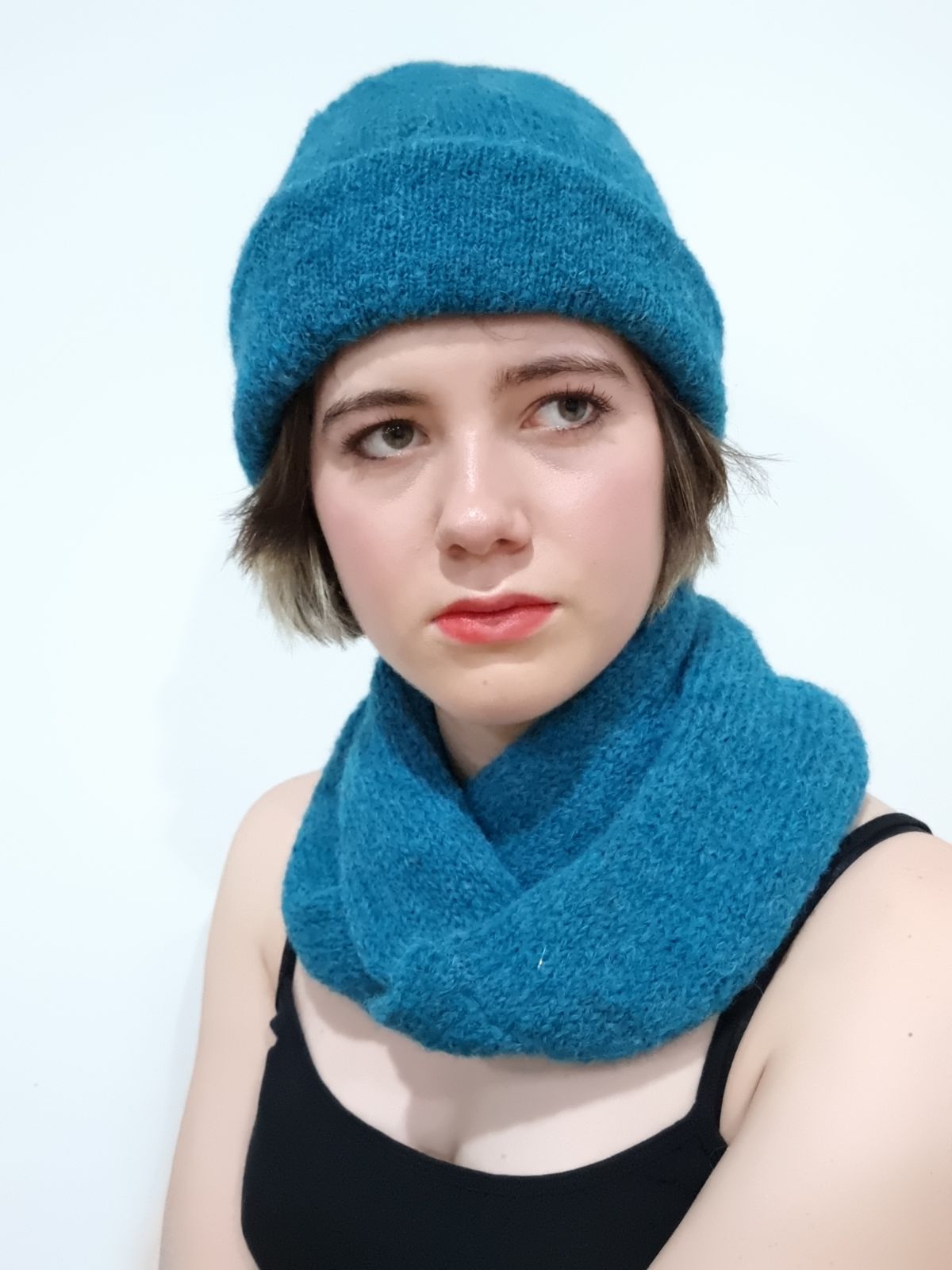 Little Alpaca infinite Loop Alpaca Scarf