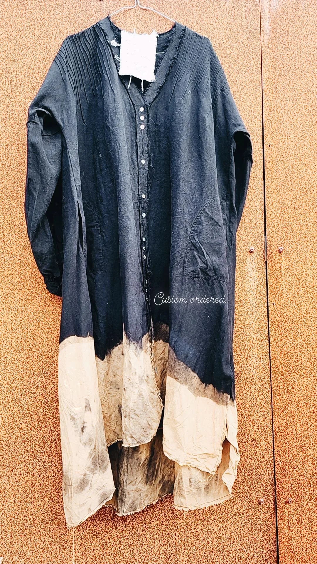 Lorena Laing Amano Pin Tuck duster shirt/dress