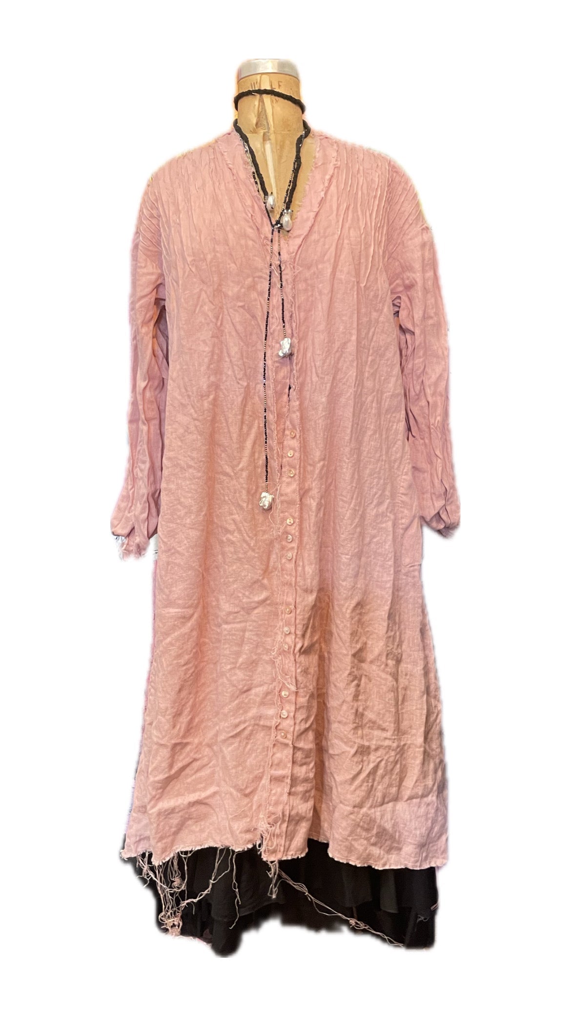 Lorena Laing Amano Pin Tuck duster shirt/dress