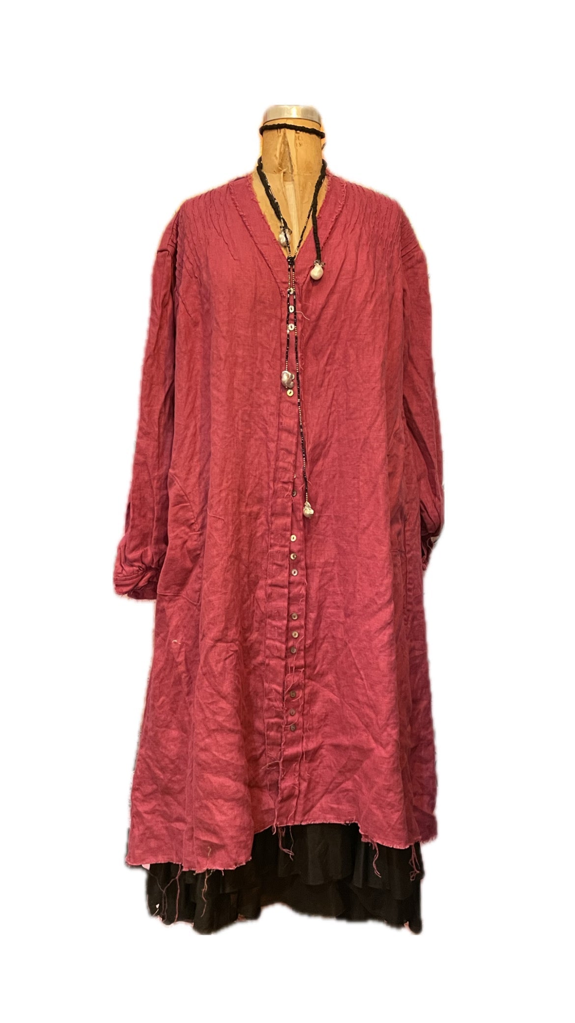 Lorena Laing Amano Pin Tuck duster shirt/dress