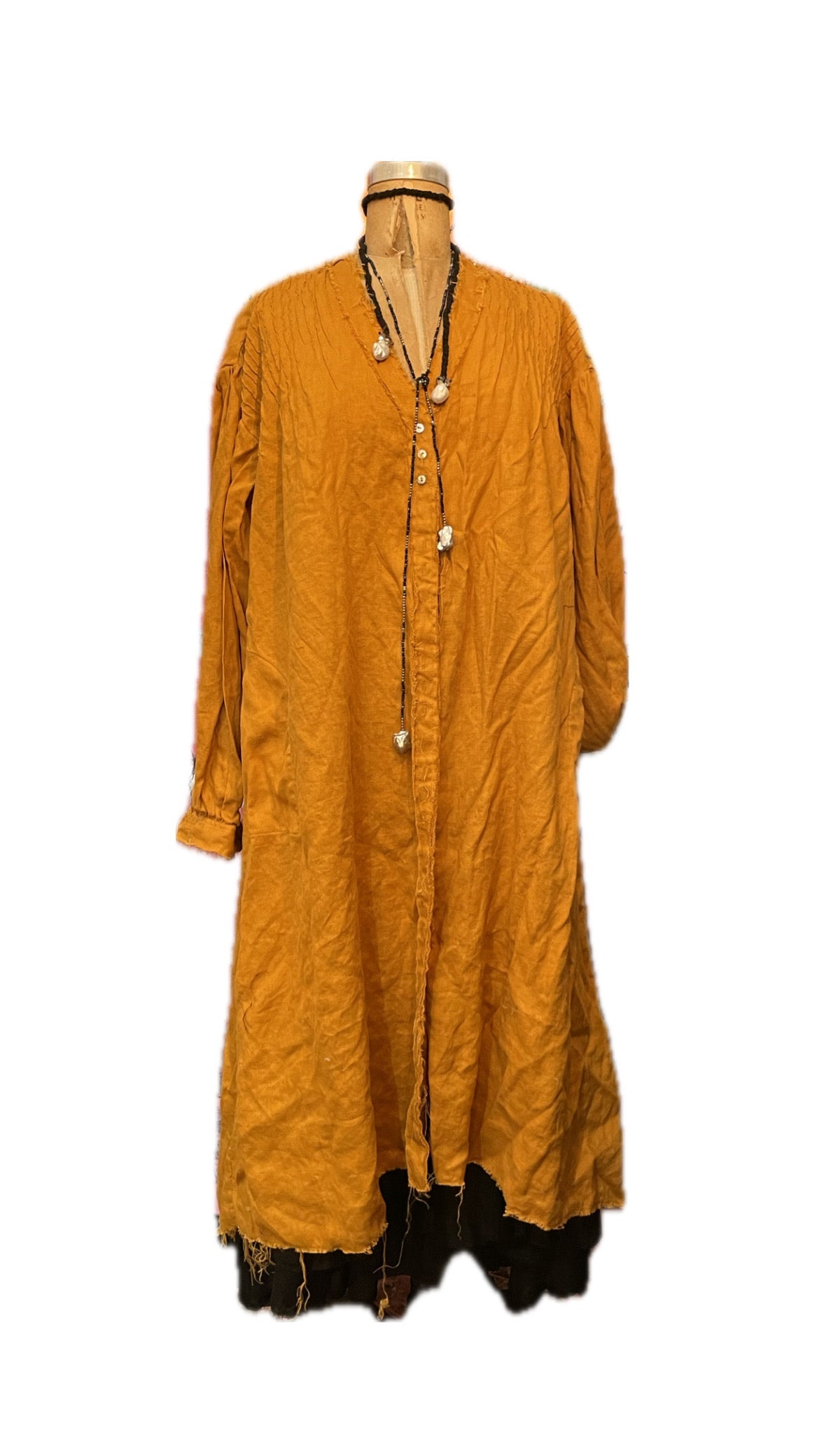 Lorena Laing Amano Pin Tuck duster shirt/dress