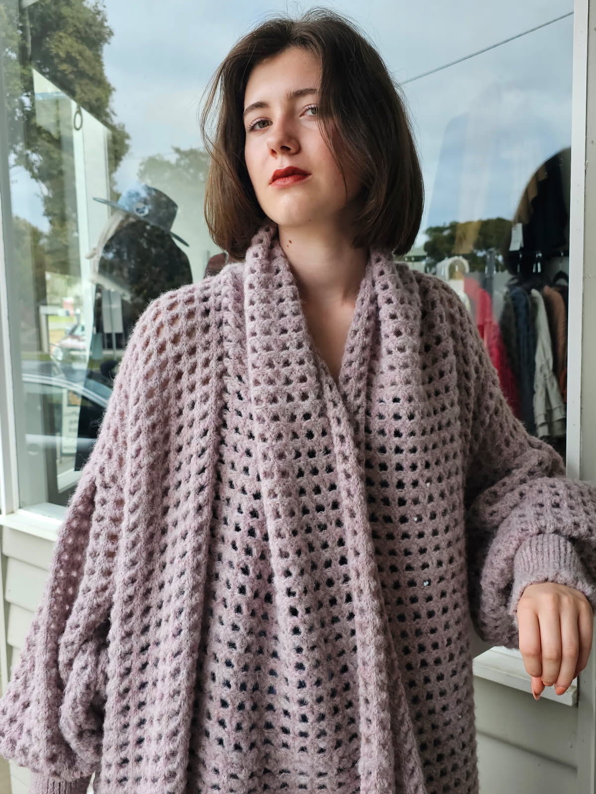 Lorena Laing Balloon sleeved Coatigan