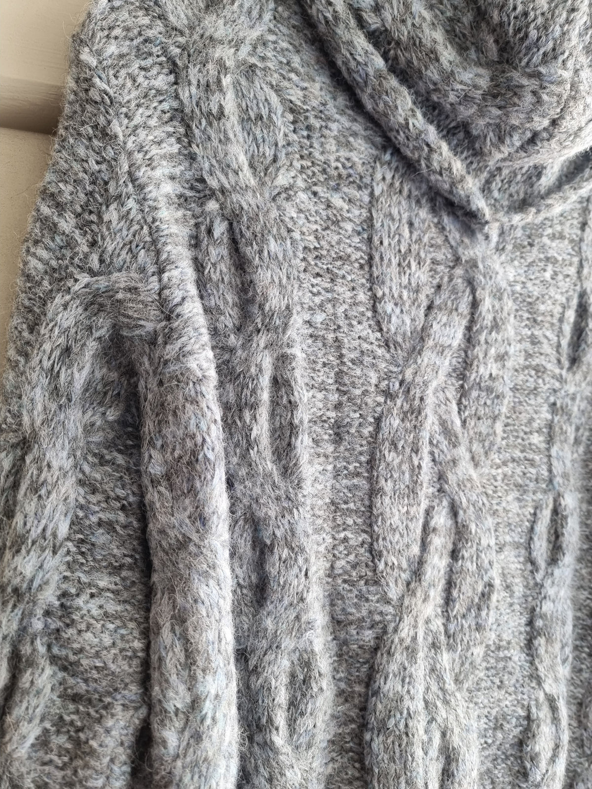 Lorena Laing Chunky Alpaca Cable Turtle Neck