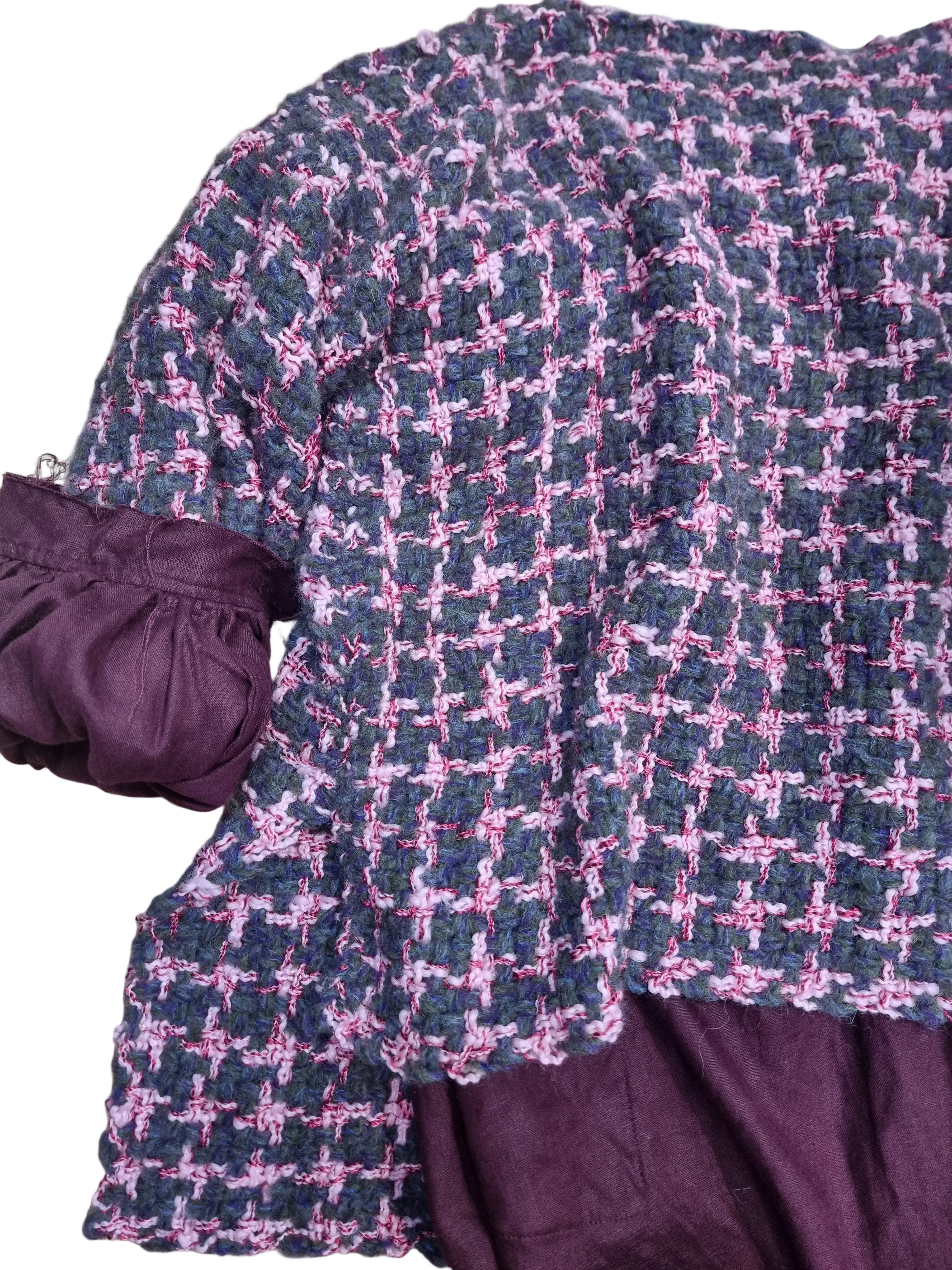 Lorena Laing Hand Woven Alpaca Sweater Pink & Multi