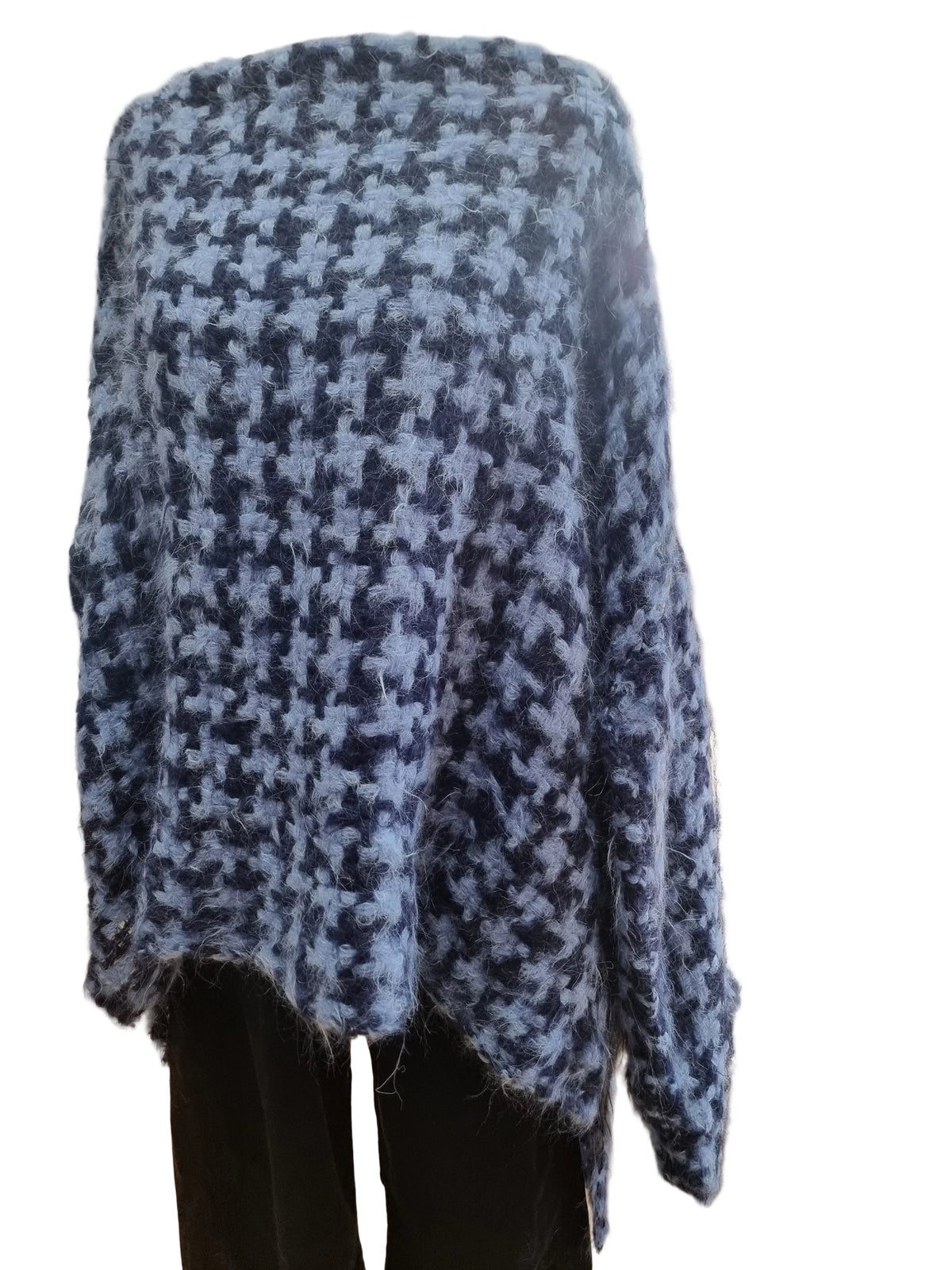 Lorena Laing Hand Woven Suri Sweater Blue/Navy