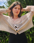 Luna Mohair Sheer-Crop Cardigans