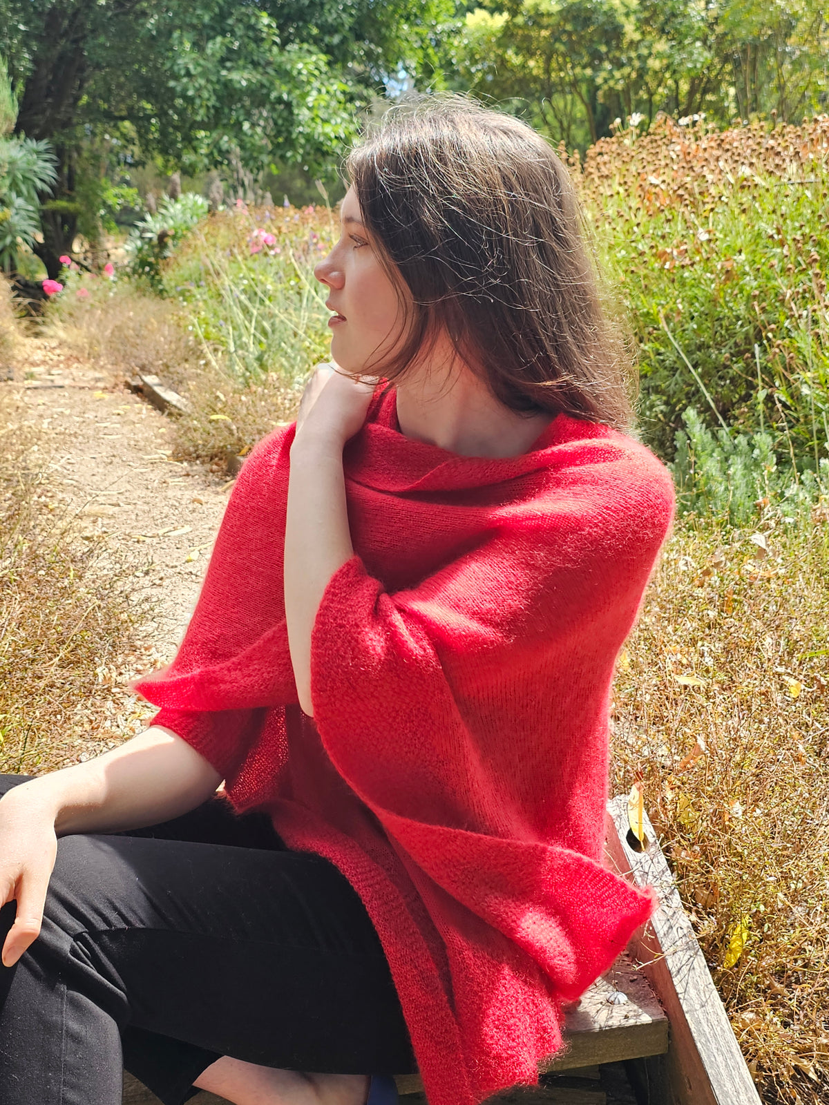 Luna Mohair Split Wrap