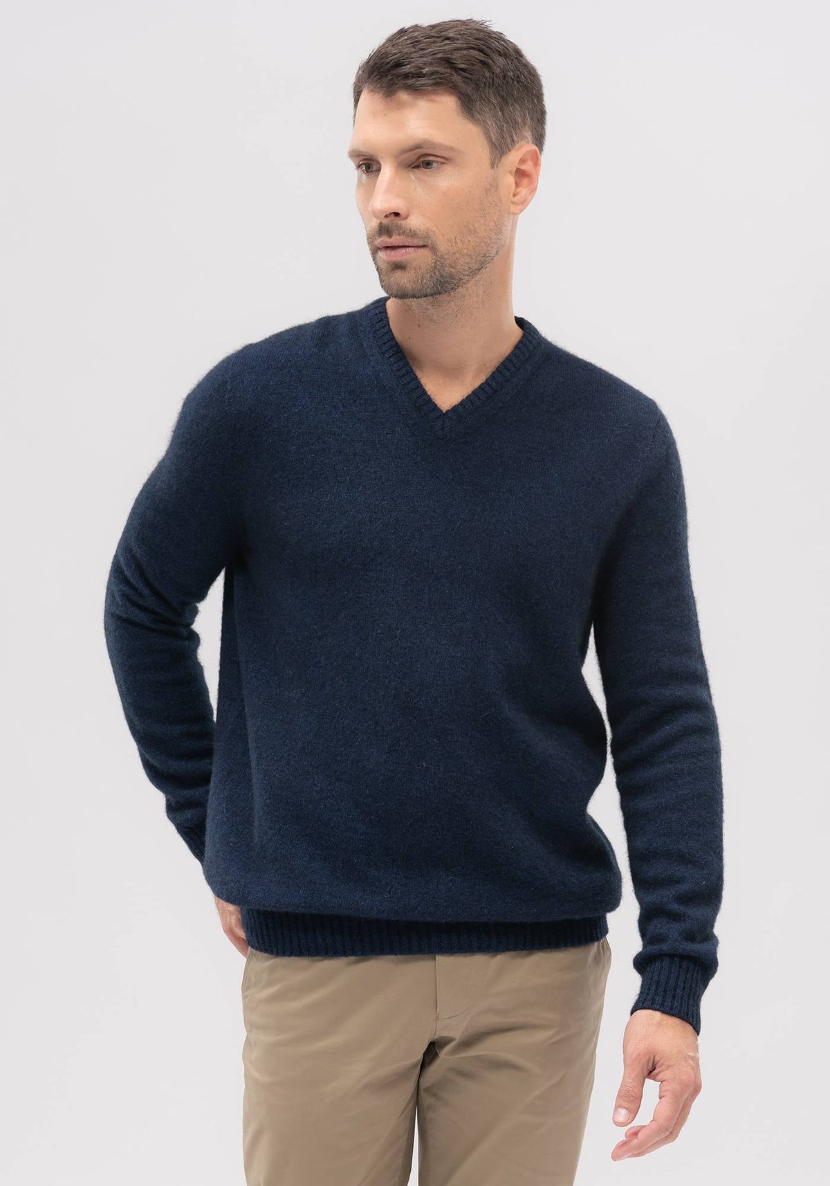 Merinomink Men's V Possum Sweater