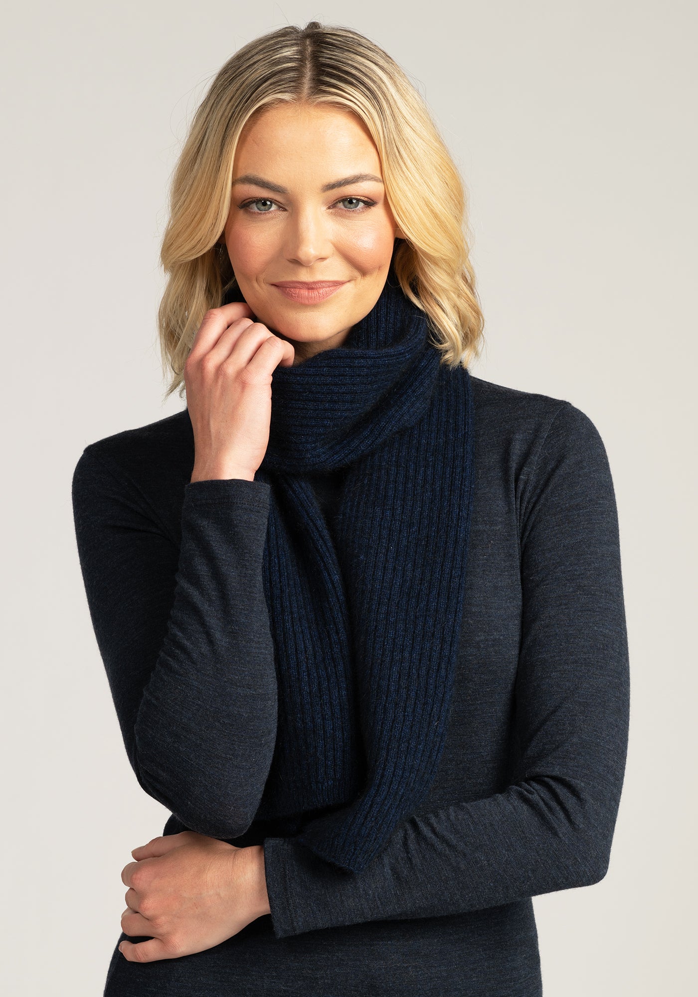 Merinomink Possum Ribbed Scarf