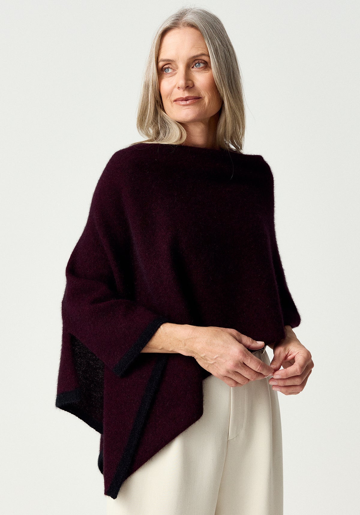 Merinomink Two Tone Possum Poncho