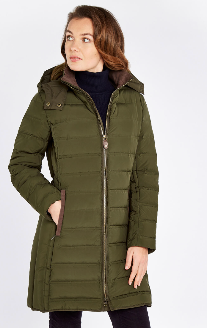 Ballybrophy Quilted Jacket - Olive/Navy