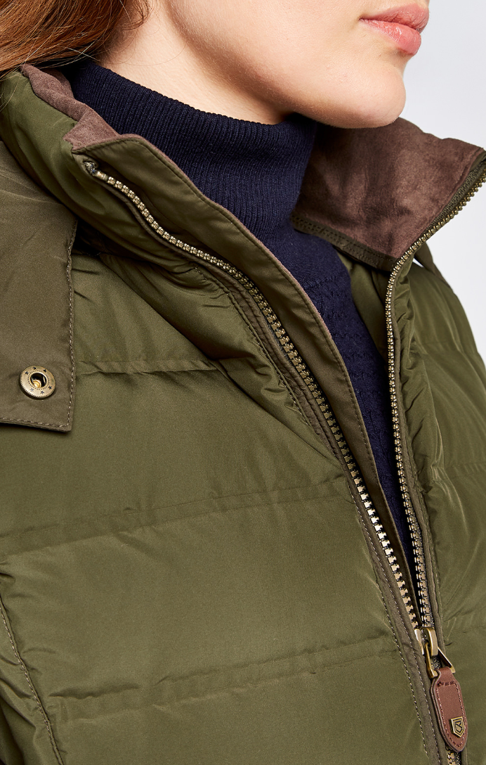 Ballybrophy Quilted Jacket - Olive/Navy