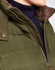 Ballybrophy Quilted Jacket - Olive/Navy