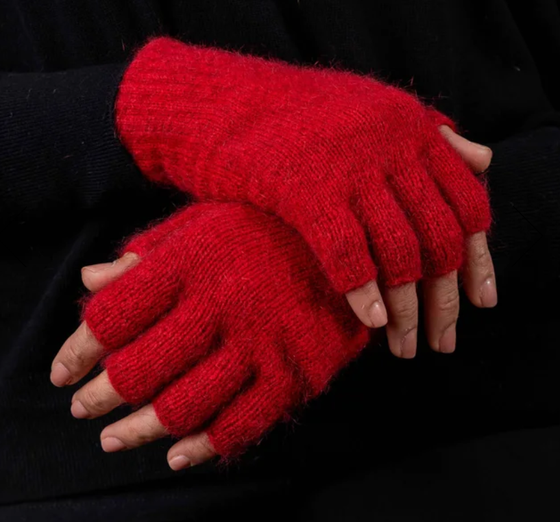 Koru Possum Merino Fingerless Gloves