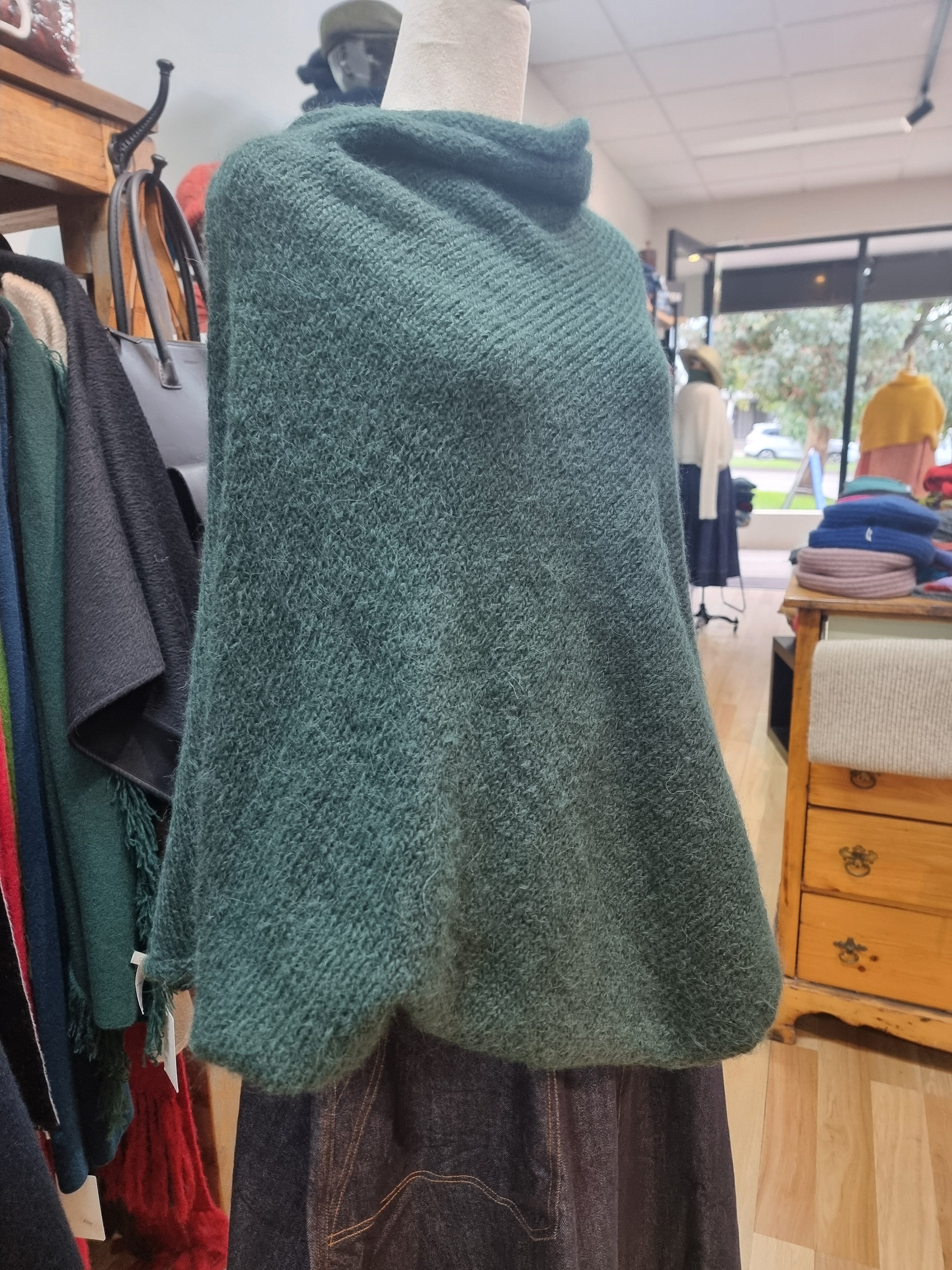 Suri Alpaca Poncho