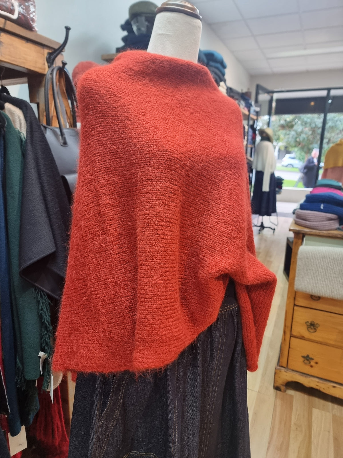 Suri Alpaca Poncho
