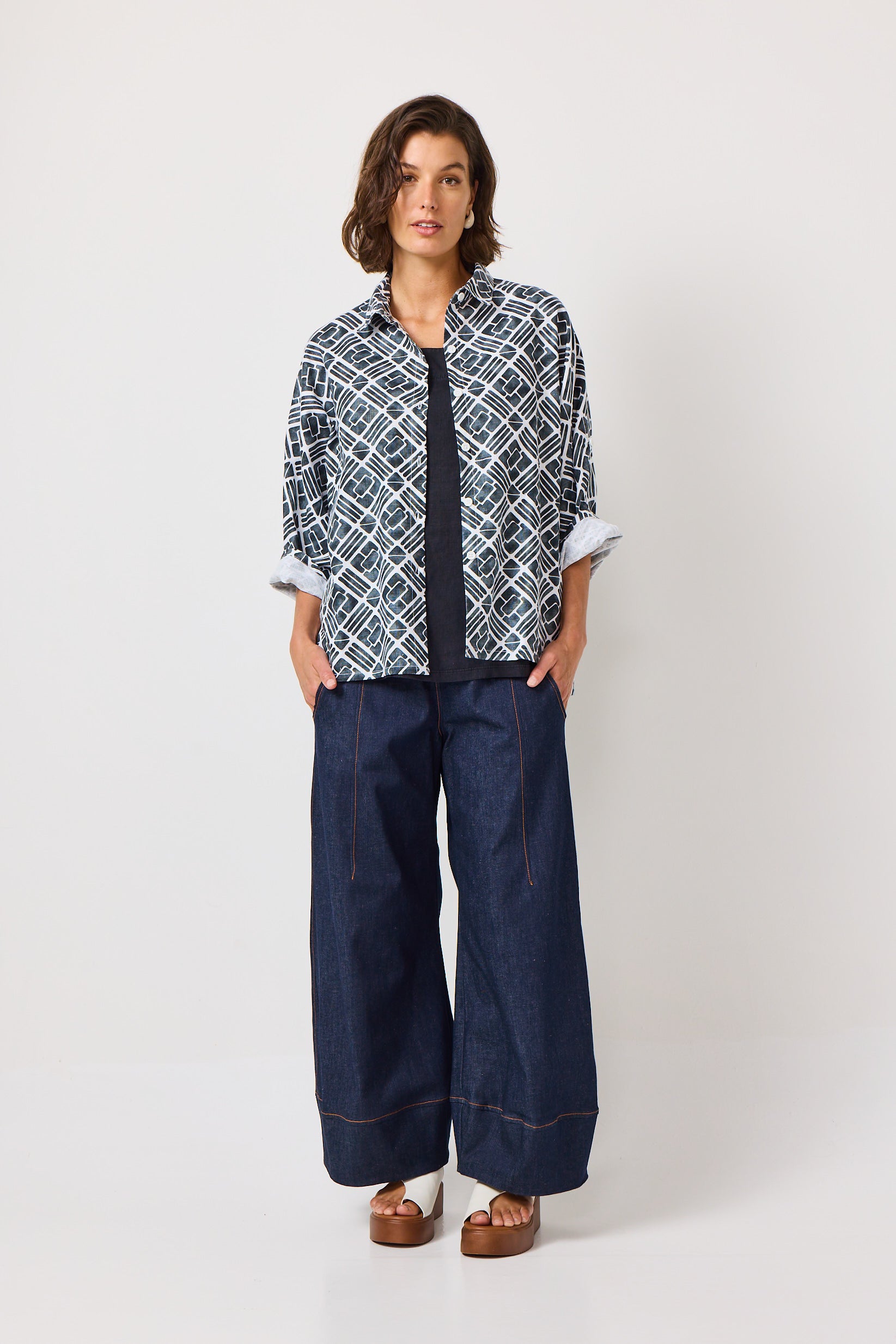 Valia Denim Charlie Wide Leg Pant