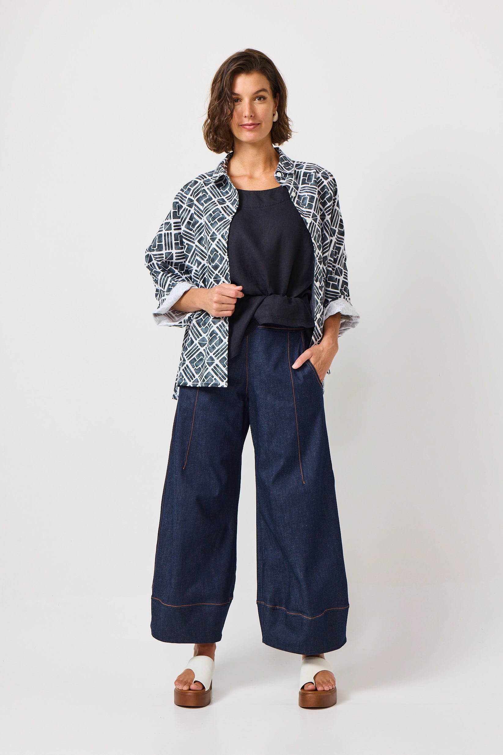 Valia Denim Charlie Wide Leg Pant