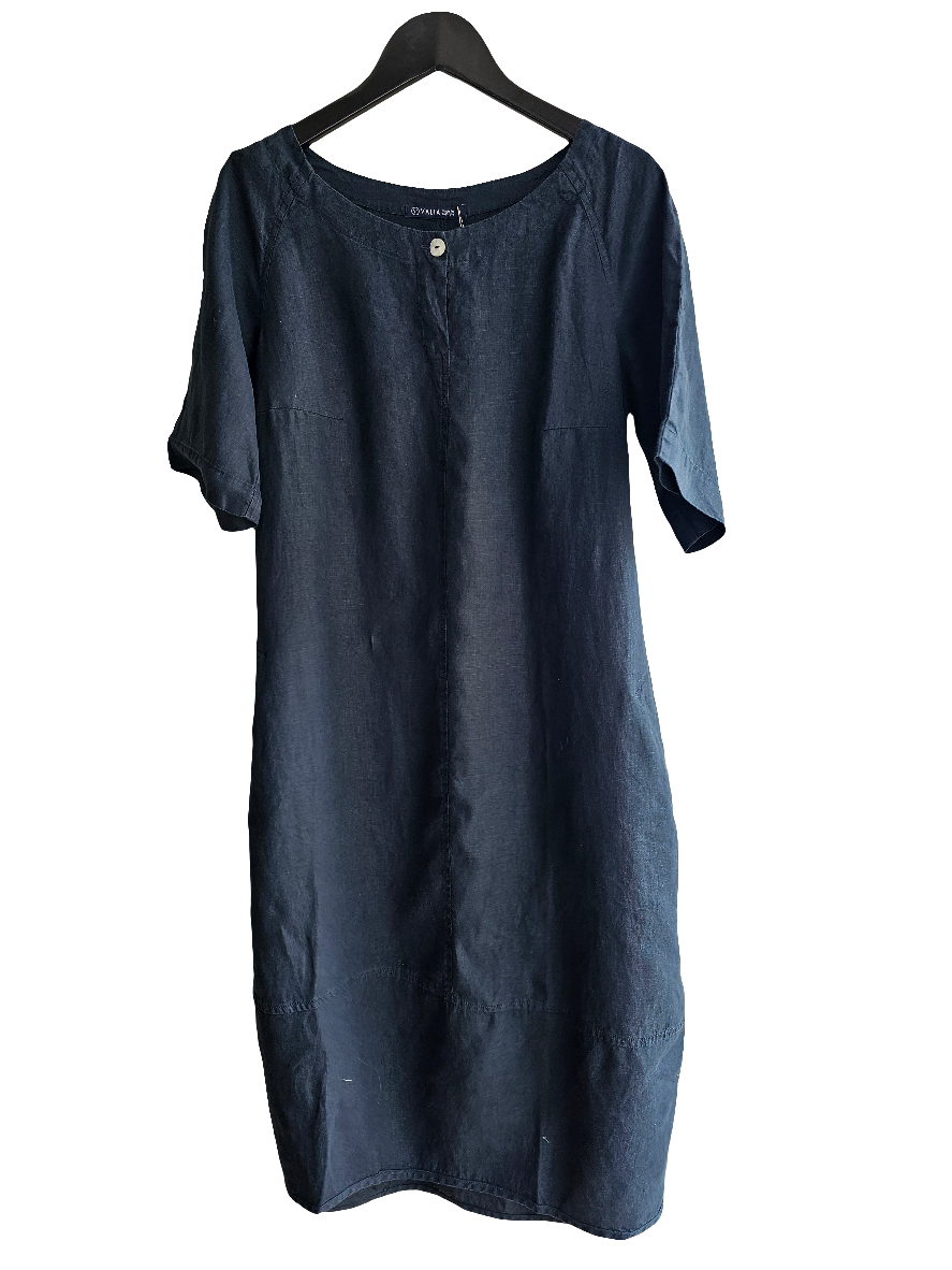 Valia Osaka Dress Navy