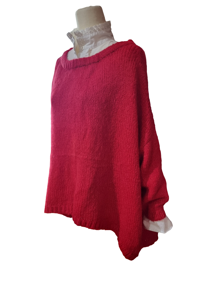 Little Alpaca Slouchy Crew Suri Alpaca Sweater
