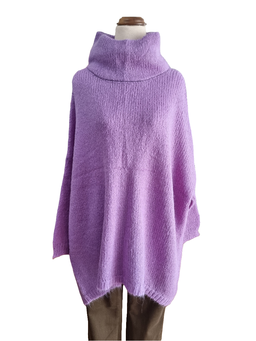 Little Alpaca Suri Oversized Mock Neck Sweater