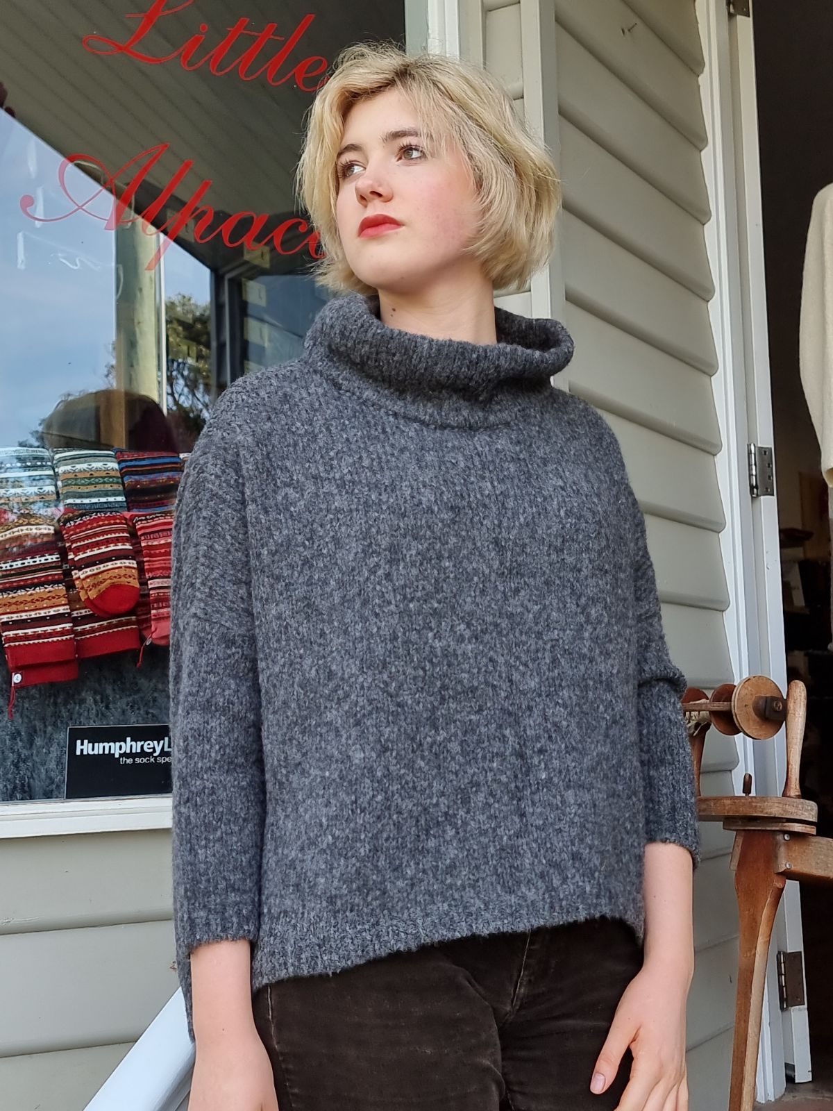 Alpaca Slouchy Sweater/Jumper OS